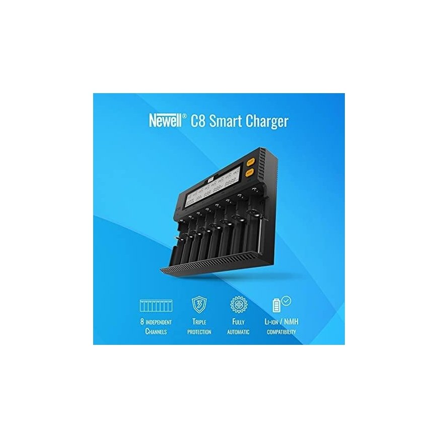 Newell fotoaparato įkroviklis Newell Smart C8 įkroviklis NiMH / Li-Ion akumuliatorius – 3