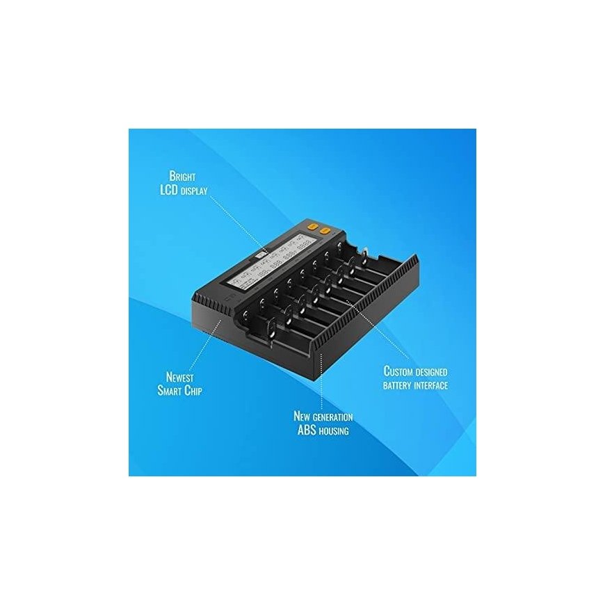 Newell fotoaparato įkroviklis Newell Smart C8 įkroviklis NiMH / Li-Ion akumuliatorius – 4
