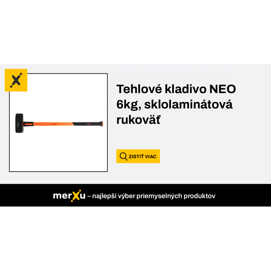 Neo Stonework hammer, 6kg, with fiberglass handle – 2