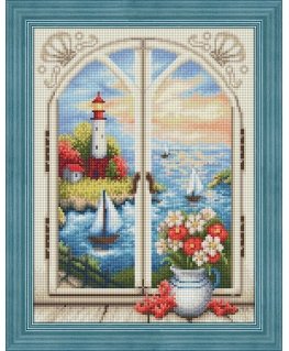 Beldizart (Nutraukta) Švyturys pro langą 30x40 cm AZ-1665
