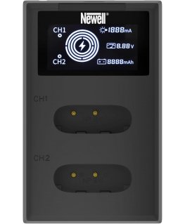 Newell fotoaparato įkroviklis Newell FDL-USB-C dviejų kanalų įkroviklis NP-BX1 baterijoms
