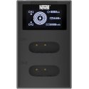 Newell fotoaparato įkroviklis Newell FDL-USB-C dviejų kanalų įkroviklis NP-BX1 baterijoms