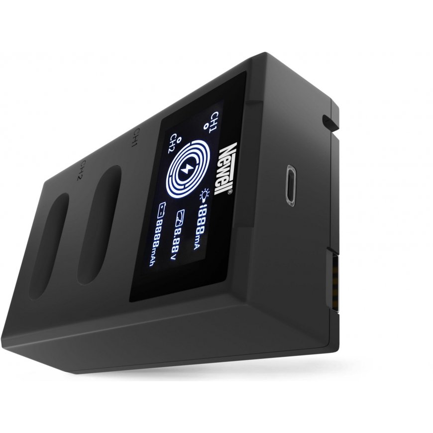 Newell fotoaparato įkroviklis Newell FDL-USB-C dviejų kanalų įkroviklis NP-BX1 baterijoms – 3