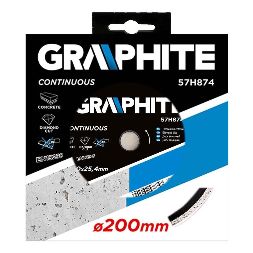 Graphite Graphite diamond disc 200x25.4 mm, solid (57H874) – 4