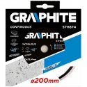Graphite Grafitinis deimantinis diskas 200x25,4 mm, tvirtas (57H874) Graphite Grafitinis deimantinis diskas 200x25,4 mm, tvirtas (57H874)