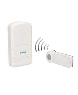 Orno DISCO DC wireless doorbell, lighting battery, white (OR-DB-KH-122)
