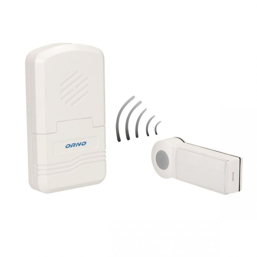 Orno DISCO DC wireless doorbell, lighting battery, white (OR-DB-KH-122) – 2