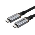 Extra Digital Premium kabelis USB4, USB-C - USB-C, 40Gbps, 100W, 20V/ 5A, 8K/ 60HZ, 1m