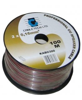 Cabletech 1,0 mm juodas garsiakalbio laidas