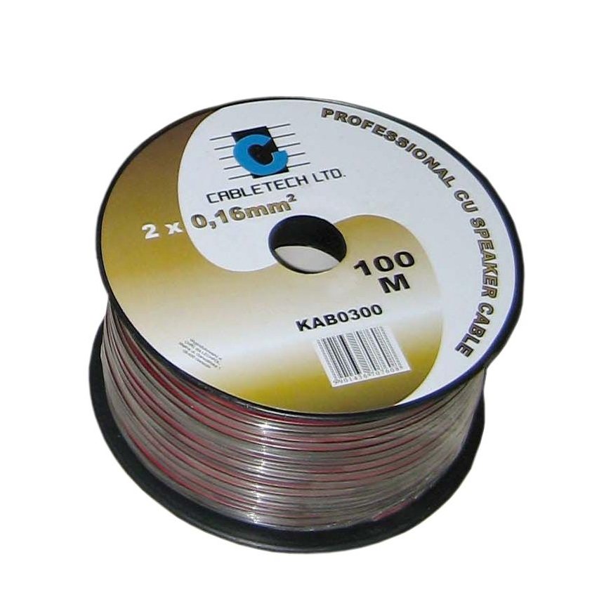 Cabletech 1.0mm Black Speaker Cable
