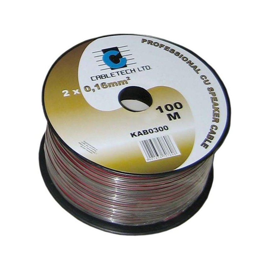 Cabletech 1.0mm Black Speaker Cable – 3