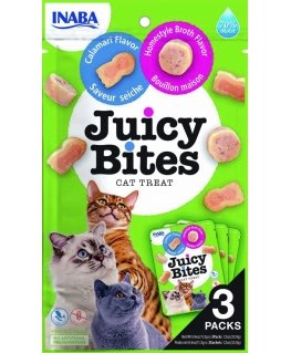 INABA Juicy Bites Homestyle broth and Calamari - cat treats - 3x11,3 g