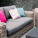Garden furniture set CALISTA table, sofa and 2 chairs, grey Garden furniture set CALISTA table, sofa and 2 chairs, grey