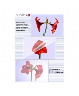 Olympia 1x50 DIN A3 125 micron laminavimo vokelis 50 vnt