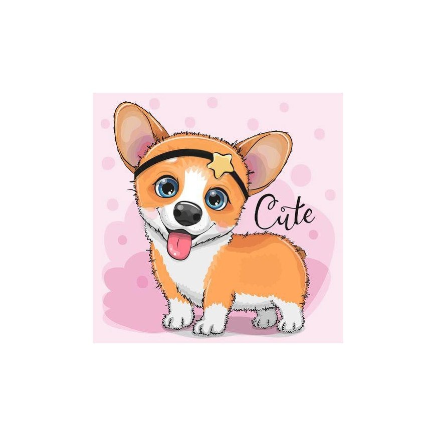Beldizart Corgi 20*20 cm WD2473