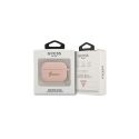 Guess GUAPLSCHSP AirPods Pro Cover Pink/Pink Silicone Charm Heart Collection
