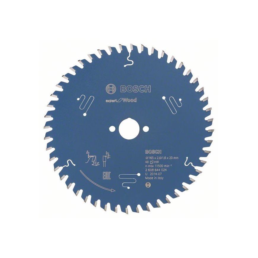 Bosch 2 608 644 024 полотно для циркулярных пил 16,5 cm 1 шт