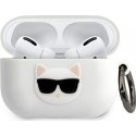 Karl Lagerfeld Protective Case KLACAPSILCHWH Silicone Choupette for AirPods Pro White