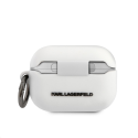 Karl Lagerfeld Protective Case KLACAPSILCHWH Silicone Choupette for AirPods Pro White