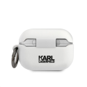 Karl Lagerfeld Protective Case KLACAPSILCHWH Silicone Choupette for AirPods Pro White