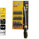Topex 1/4" Flexible Screwdriver - 39D865 Topex 1/4" Flexible Screwdriver - 39D865