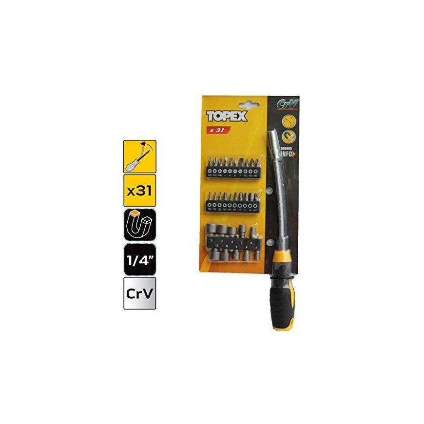 Topex 1/4 "lankstus atsuktuvas - 39D865 – 5