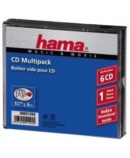 Hama CD-Multipack 6 6 levyt Läpinäkyvä