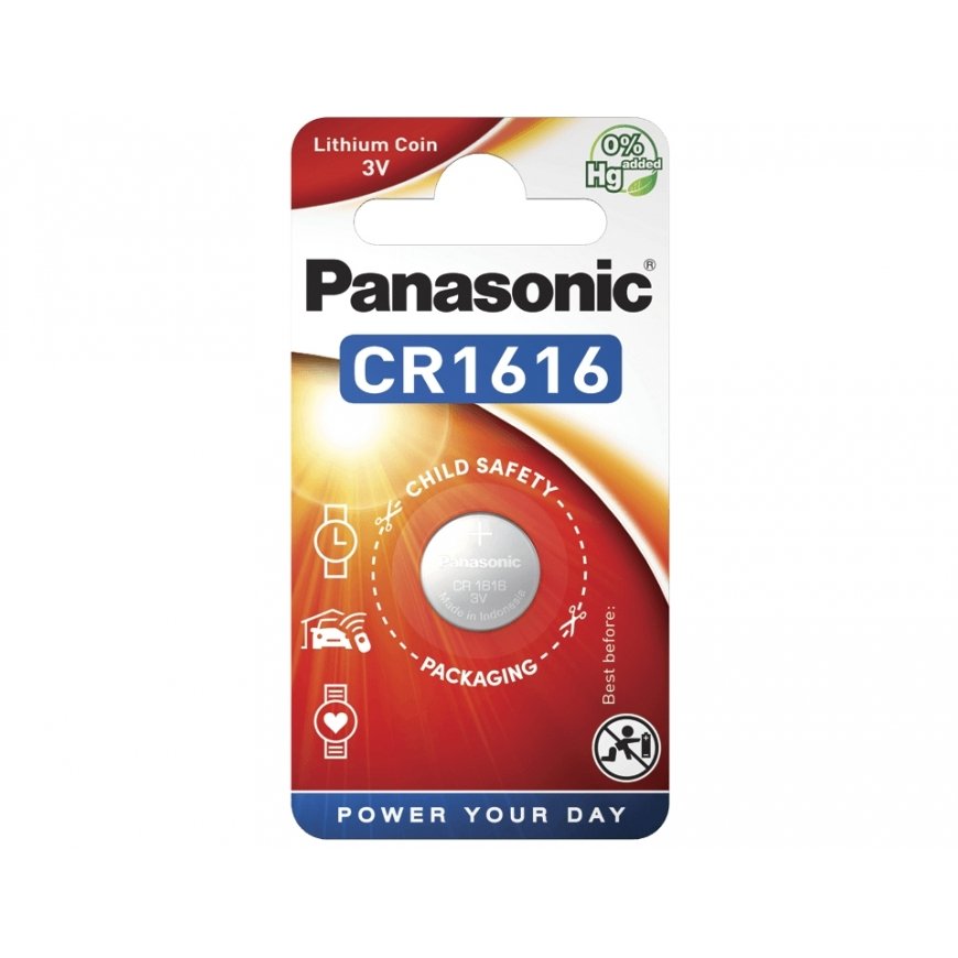 Panasonic CR-1616EL/1B baterija Vienreizējas lietošanas baterija