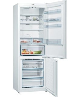 Bosch KGN49XWEA Series 4, Freestanding fridge-freezer with freezer compartment below, 203 x 70 cm, White