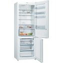 Bosch KGN49XWEA Series 4, Freestanding fridge-freezer with freezer compartment below, 203 x 70 cm, White