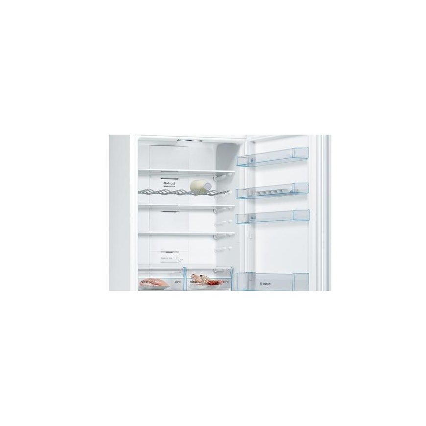 Bosch KGN49XWEA Series 4, Freestanding fridge-freezer with freezer compartment below, 203 x 70 cm, White – 3