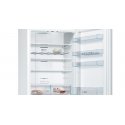 Bosch KGN49XWEA Serija 4, Laisvai statomas šaldytuvas-šaldiklis su šaldiklio skyriumi apačioje, 203 x 70 cm, Balta