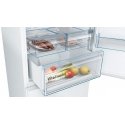 Bosch KGN49XWEA Series 4, Freestanding fridge-freezer with freezer compartment below, 203 x 70 cm, White