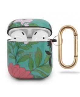 Dėklas Guess Spėti spėti GUACA2TPUBKFL01 AirPods dangtis žalias/žalia N.1 gėlių rinkimo universalus