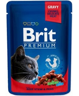 BRIT Premium Cat Beef Stew&Peas - kassi märgtoit - 100g