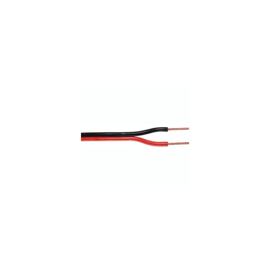 Cabletech Cable for speakers 2x0.2mm² black/red (copper)