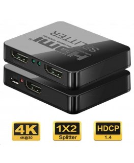 PremiumCord PREMIUMCORD HDMI splitter 1-2 ports, with USB power supply, 4K, FULL HD, 3D