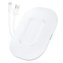 Choetech Qi 15W belaidis įkroviklis + USB laidas - USB Type C 1m baltas (T550-F-V2)