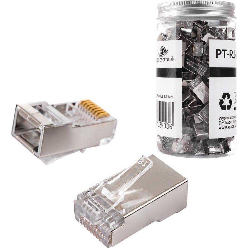 Spacetronik Cat6 FTP PT-RJ456FT-11 straight plug