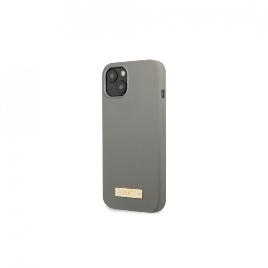 Guess GUHMP13XSPLG iPhone 13 Pro Max 6,7" pilkas/pilkas kietas dėklas Silikoninis logotipas MagSafe – 2