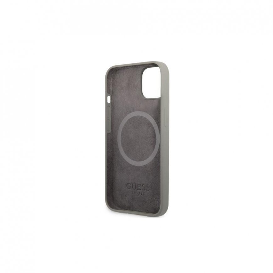 Guess GUHMP13XSPLG iPhone 13 Pro Max 6.7" Grey/Grey Hard Case Silicone Logo MagSafe – 4