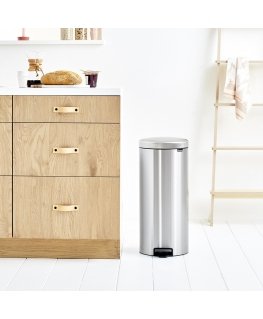 Brabantia Pedal Bin newIcon Apaļš Matēts tērauds