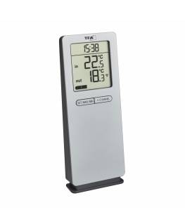 TFA-Dostmann 30.3071.54 environment thermometer Electronic environment thermometer Indoor/outdoor Silver