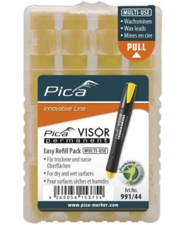 Pica VISOR permanent replacement refills yellow / SB
