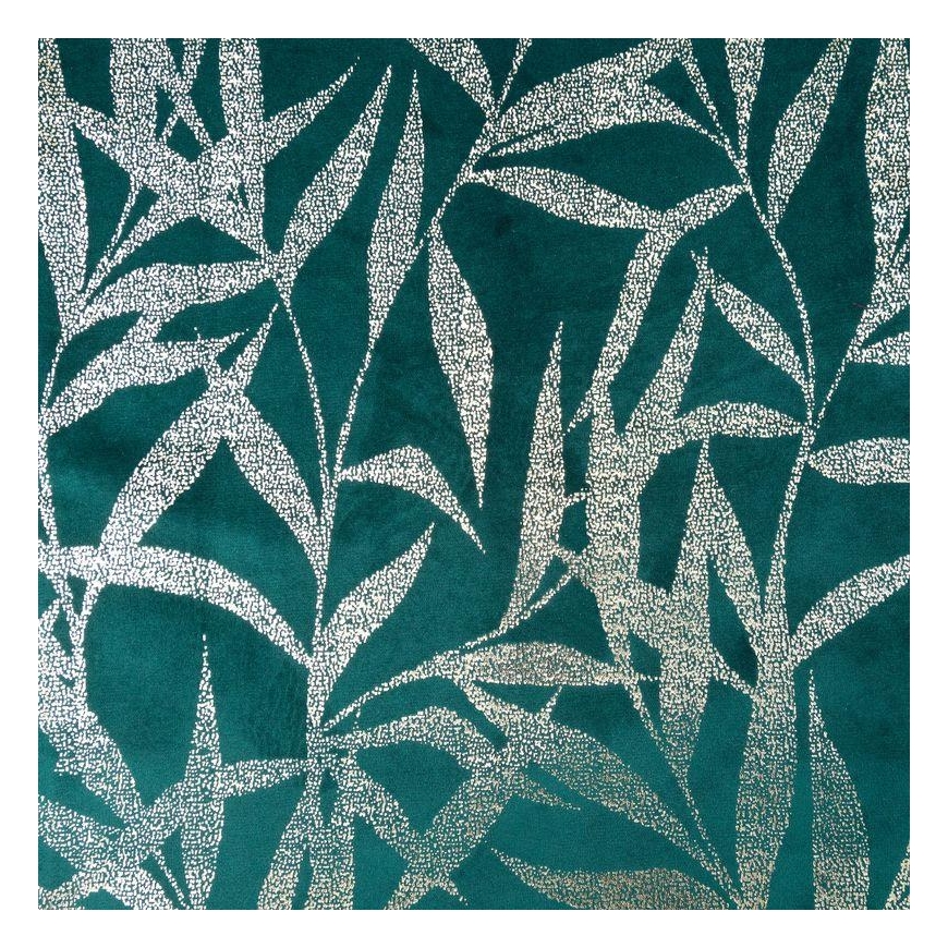 Eurofirany BLINK / 15 Velvet table runner with delicate light golden branch motif, 35X220 cm, color: dark turquoise – 4