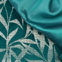 Eurofirany BLINK / 15 Velvet table runner with delicate light golden branch motif, 35X220 cm, color: dark turquoise Eurofirany BLINK / 15 Velvet table runner with delicate light golden branch motif, 35X220 cm, color: dark turquoise