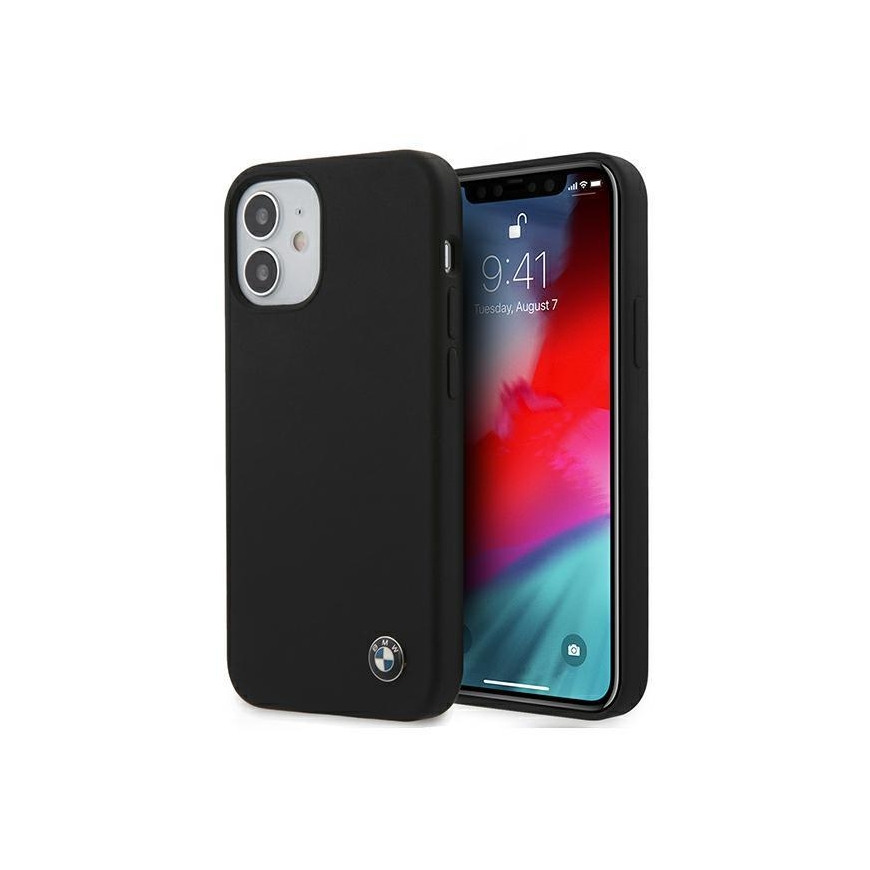 Case BMW BMHCP12SSILBK iPhone 12 mini 5.4" black/black hard silicone signature