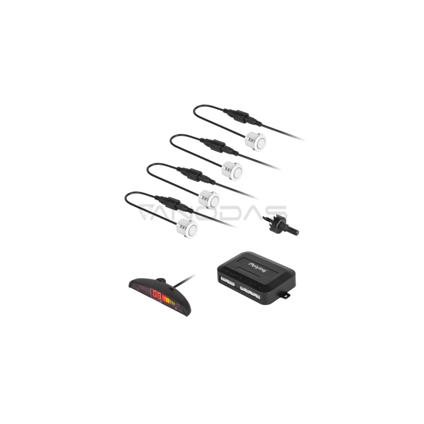 Car parking sensors with display (rear) Peiying - white – 2