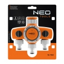 Neo 3 valve manifold, 2 outlets with blocking, one with timer Neo 3 valve manifold, 2 outlets with blocking, one with timer