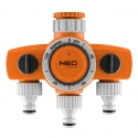 Neo 3 valve manifold, 2 outlets with blocking, one with timer Neo 3 valve manifold, 2 outlets with blocking, one with timer